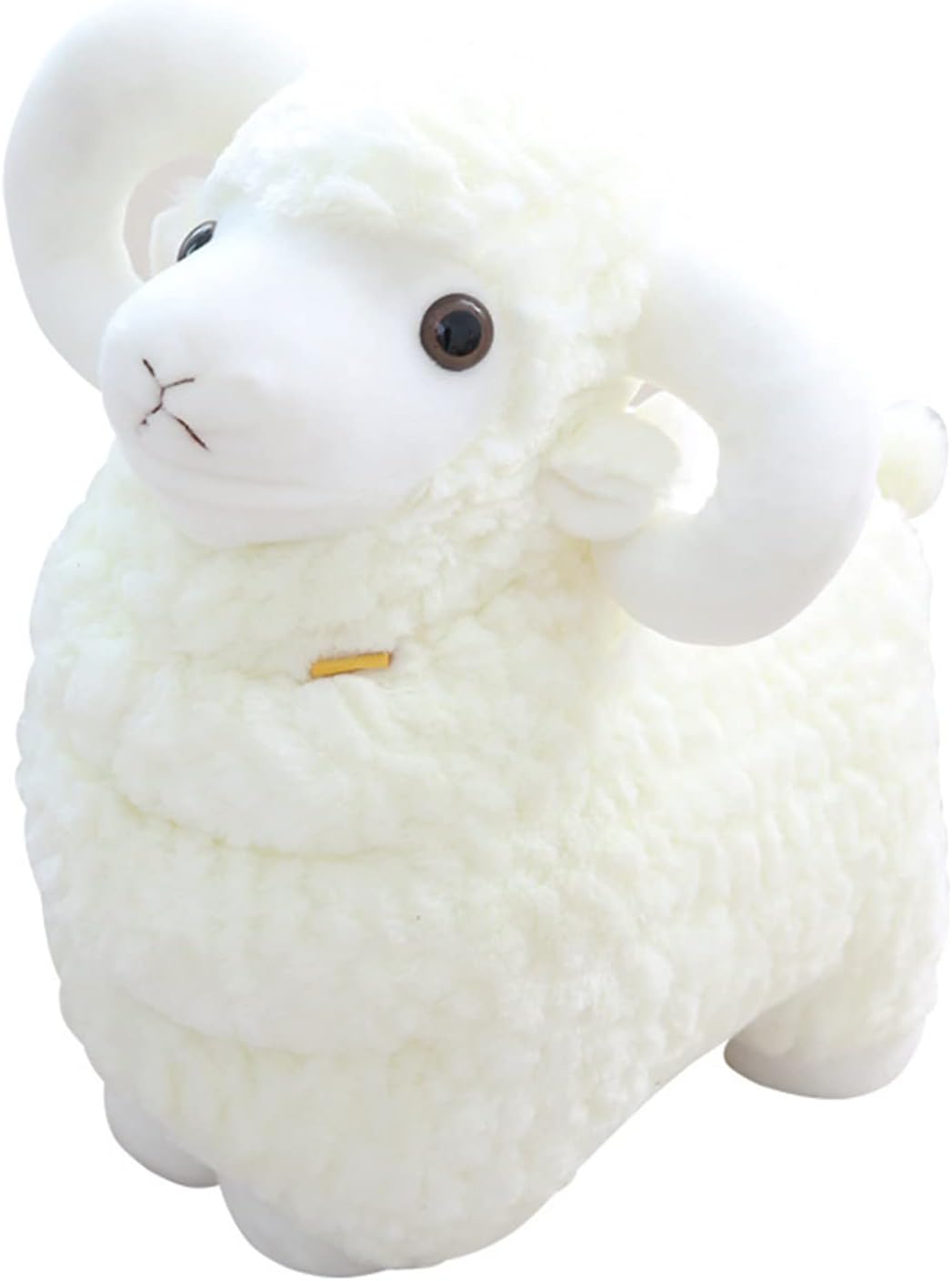 Animal de peluche de oveja de 15 pulgadas, peluche de oveja blanca suave y esponjoso, lindo regalo de peluche de animales de granja, juguete de