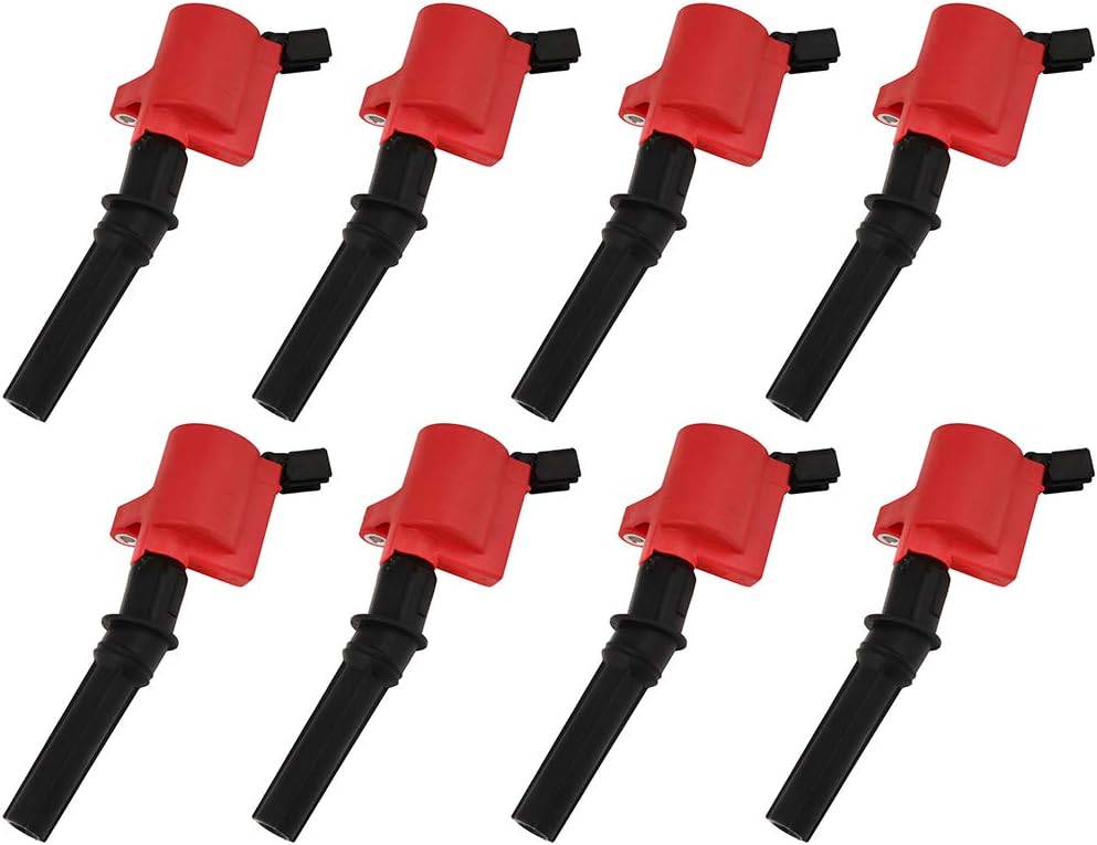 ECCPP Paquete de 8 bobinas de encendido DG508 de alto rendimiento compatibles con Ford E-150 para F150 F250 E350 F-550 Super Duty para Lincoln para
