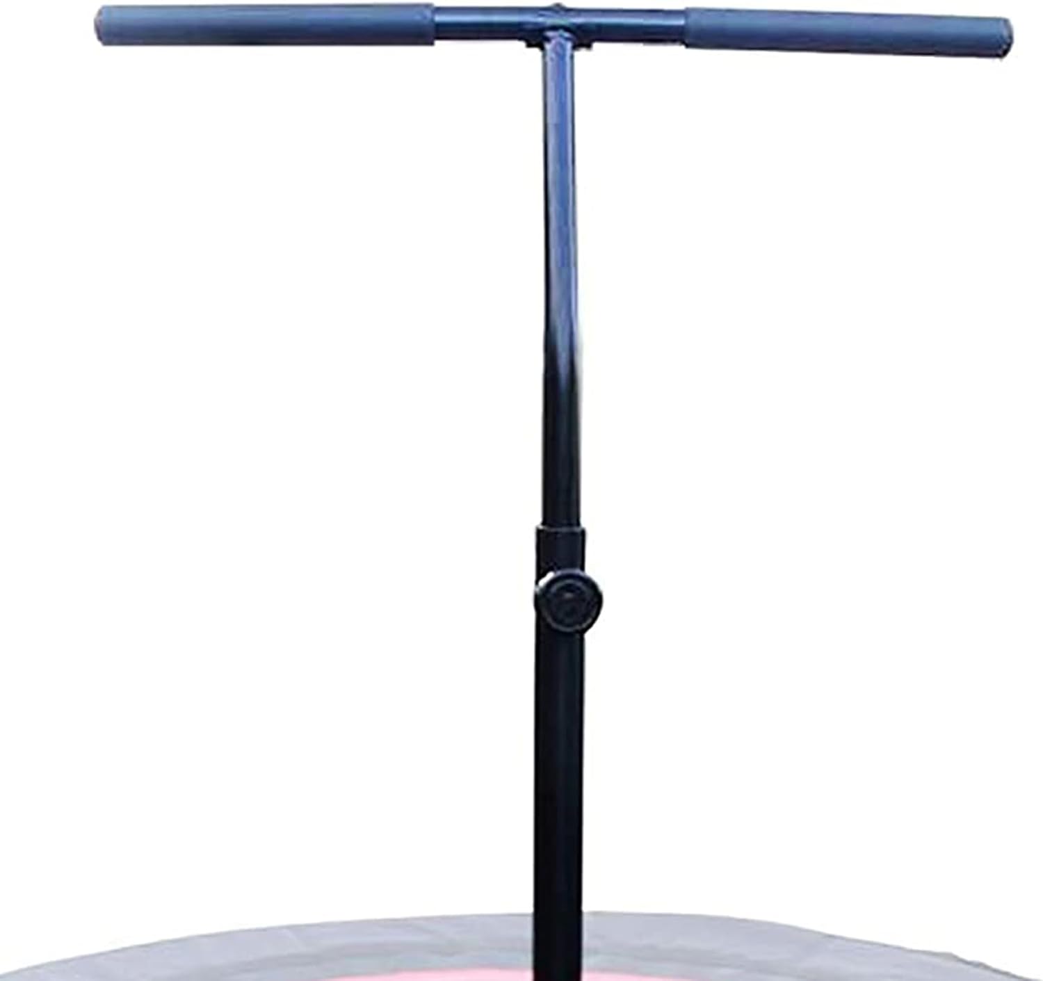 LEAPS & REBOUNDS Barra de estabilidad ajustable de 40 pulgadas con mini trampolín de fitness de 40 pulgadas y rebote de gimnasio en casa para