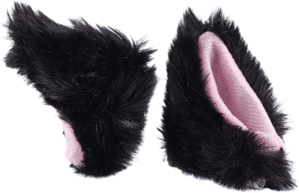 SPYMINNPOO 2 orejas de gato de felpa, accesorios para casco de esquí, casco de motocicleta, casco de snowboard (casco no incluido)