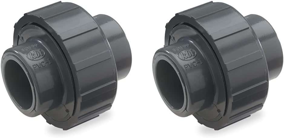 NDS U-0750-S – Instalación de tubería de PVC, unión deslizante de 34 pulgadas, Schedule 80, junta tórica EPDM, gris (paquete de 2)