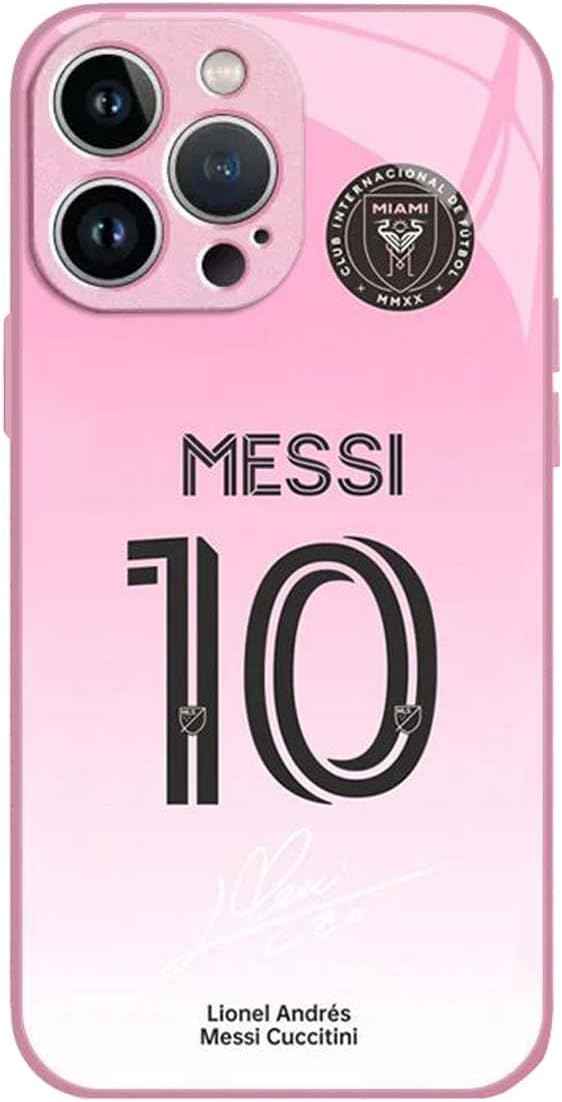 ZERMU – Funda para iPhone 13 Pro Max, Lione%l Mess%i Inter Soccer Miam-1#10 a la moda, suave, a prueba de golpes, acrílico, protección completa, TPU