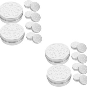 BESTOYARD 20 piezas de caja de aluminio con rosca hueca para café, difusor de decoración de habitación goblincore para el hogar, equipo de BESTOYARD 20 piezas de caja de aluminio con rosca hueca para café, difusor de decoración de habitación goblincore para el hogar, equipo de