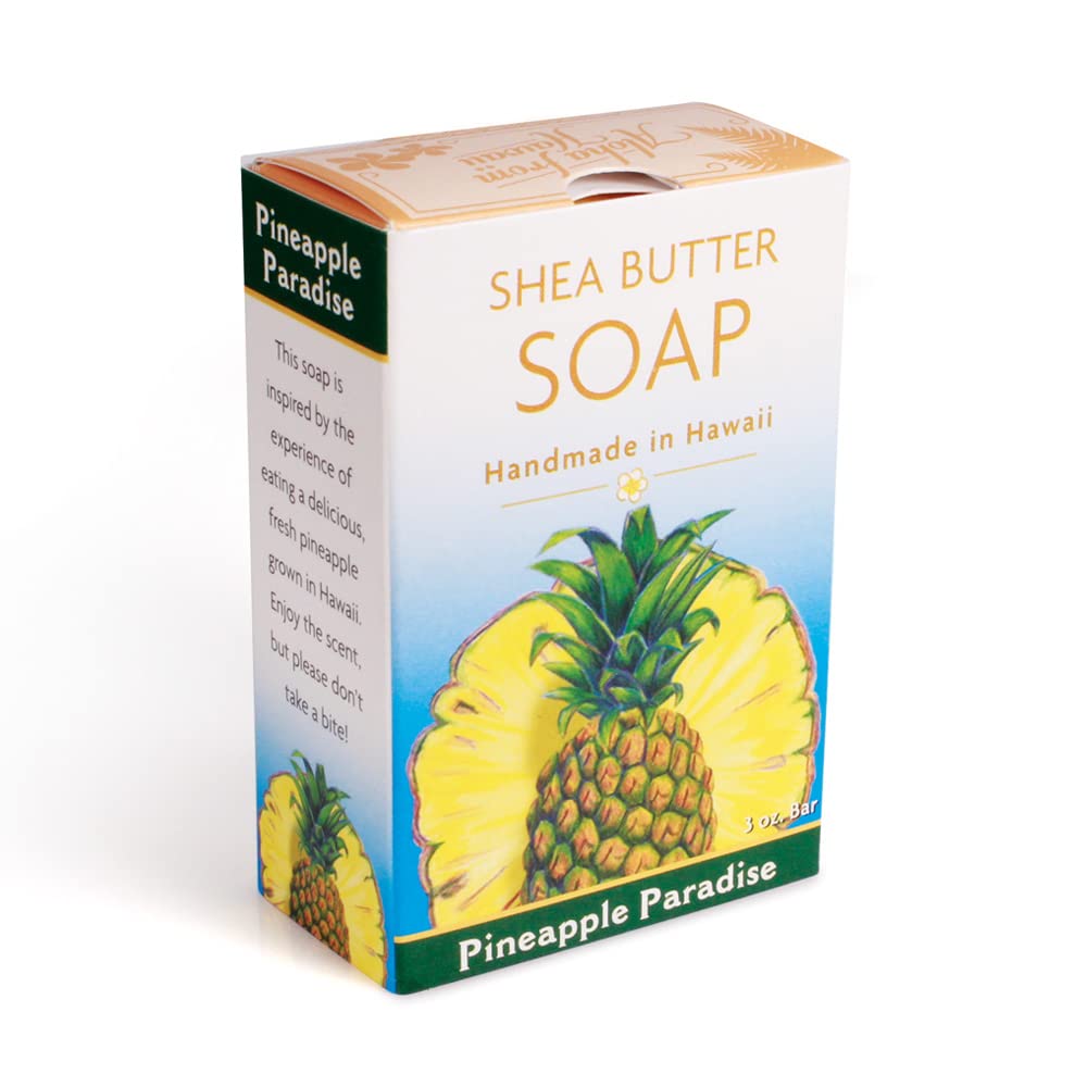 Island Soap & Candle Works Jabón de manteca de karité hecho a mano, Pineapple Paradise