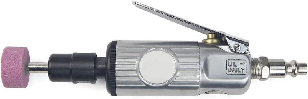 Amoladora de aire Stark con pinzas de 14 y 18 pulgadas con compresor de aire, amoladora angular de aire (amoladora recta) con estuche