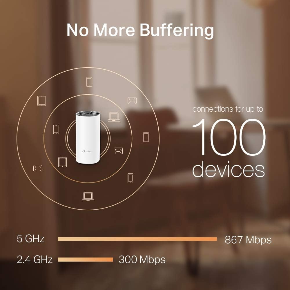 TP-Link Deco HC4 AC1200 Sistema Wi-Fi de malla para todo el hogar, paquete de 3 unidades, color blanco