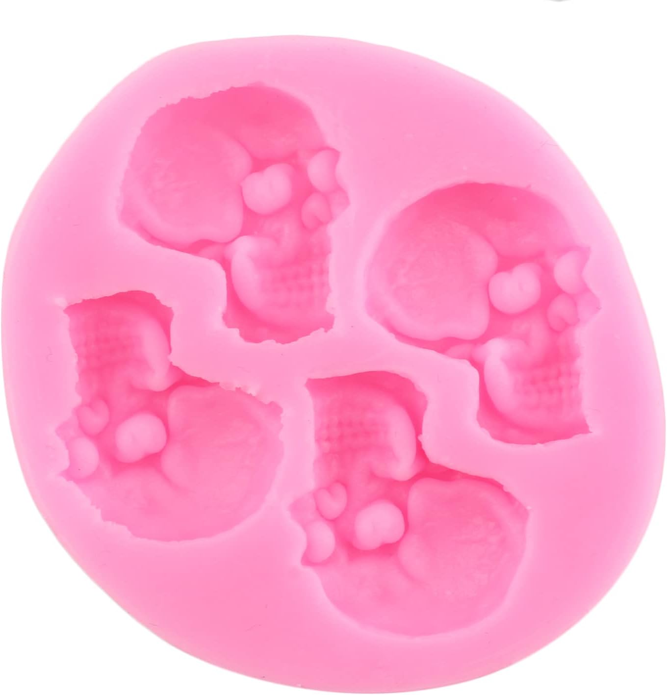 Zixiang Molde de silicona para Halloween, molde de silicona para tartas, cupcakes, chocolate, fantasma, esqueleto, mano, murciélago, caramelo, para