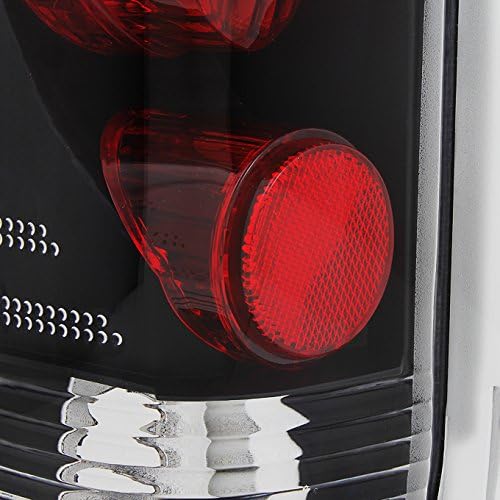 AKKON – Compatible con Ford Bronco F-150 F-250 F-350 1989-1996 Luces traseras negras con carcasa de par