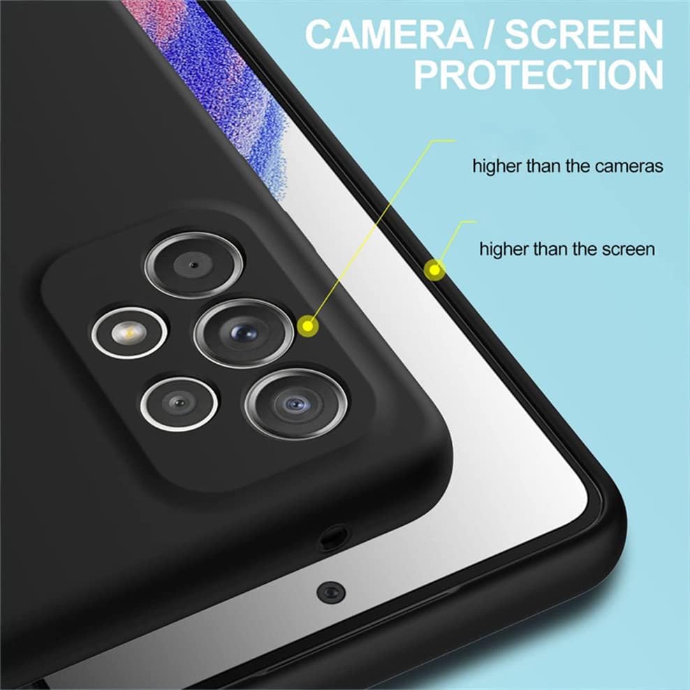 NEZIH Slim Matte Black Cover Liquid TPU Thin Gel Liquid Crystal Durable Compact Case for Samsung Galaxy A32 5G Yuuki Asuna Kirigaya Kazuto Anime