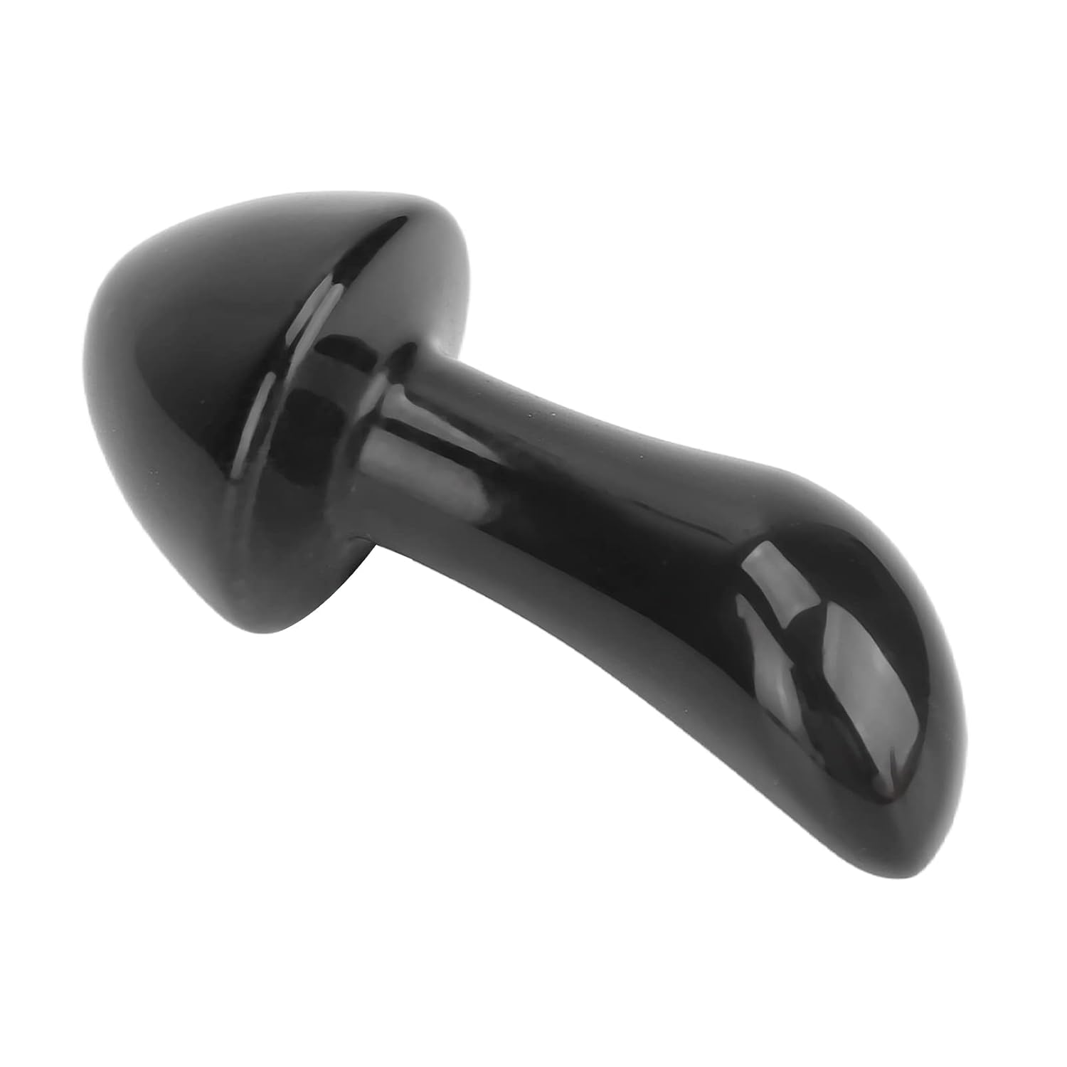 Piedras de masaje con forma de hongo de piedra caliente, herramienta Guasha, tabla Gua Sha para cuerpo, cara, spa, meditación relajante (negro)