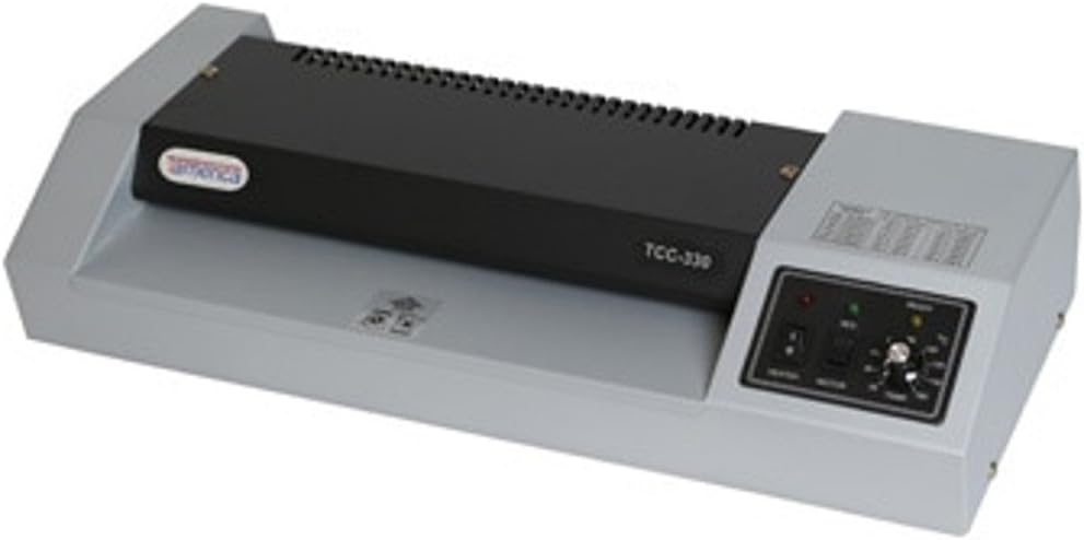 Laminador profesional TCC330, 120V60Hz, 13″ Max. Ancho de laminación, hasta 26″min Velocidad, 10 mil Max Pouch Gauge, Tiempo de calentamiento