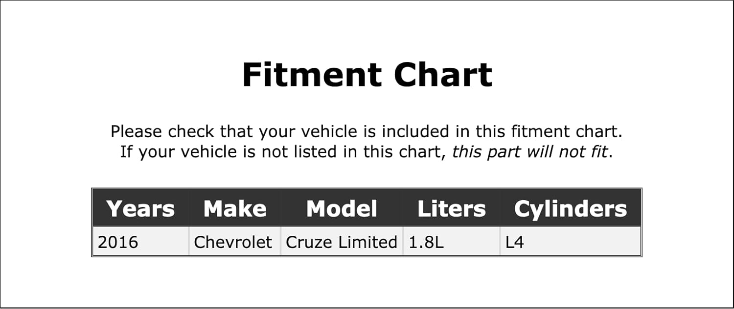 Juego de juntas colector de admisión de motor compatible con Chevrolet Cruze Limited 1.8L L4 2016 PC-619861