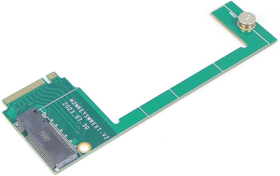 JMT Placa modificada M.2 de 2230 a 89.764 in NVME MKey Modificación PCB Placa de circuito compatible con la consola de juegos portátil ROG Ally
