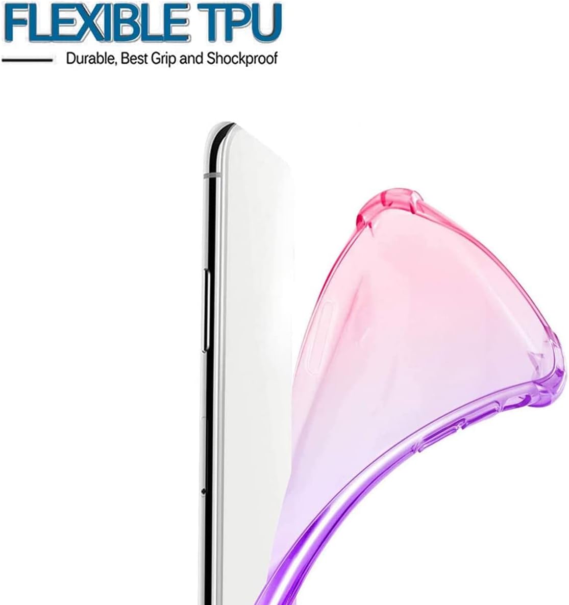 Funda para Huawei Nova Y90Enjoy 50 Pro CTR-LX2, funda transparente degradada delgada antiarañazos TPU a prueba de golpes funda protectora para