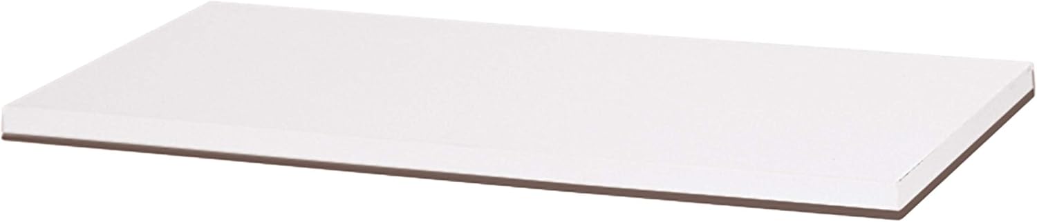 SSWBasics Estante Laminado de Melamina Blanca – 48″L X 12″W