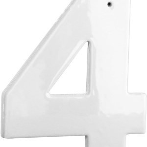 Montague Metal Products HHN-10-W-4 Placa de aluminio para exteriores de 10 pulgadas, mediana, números de casa blanca Montague Metal Products HHN-10-W-4 Placa de aluminio para exteriores de 10 pulgadas, mediana, números de casa blanca