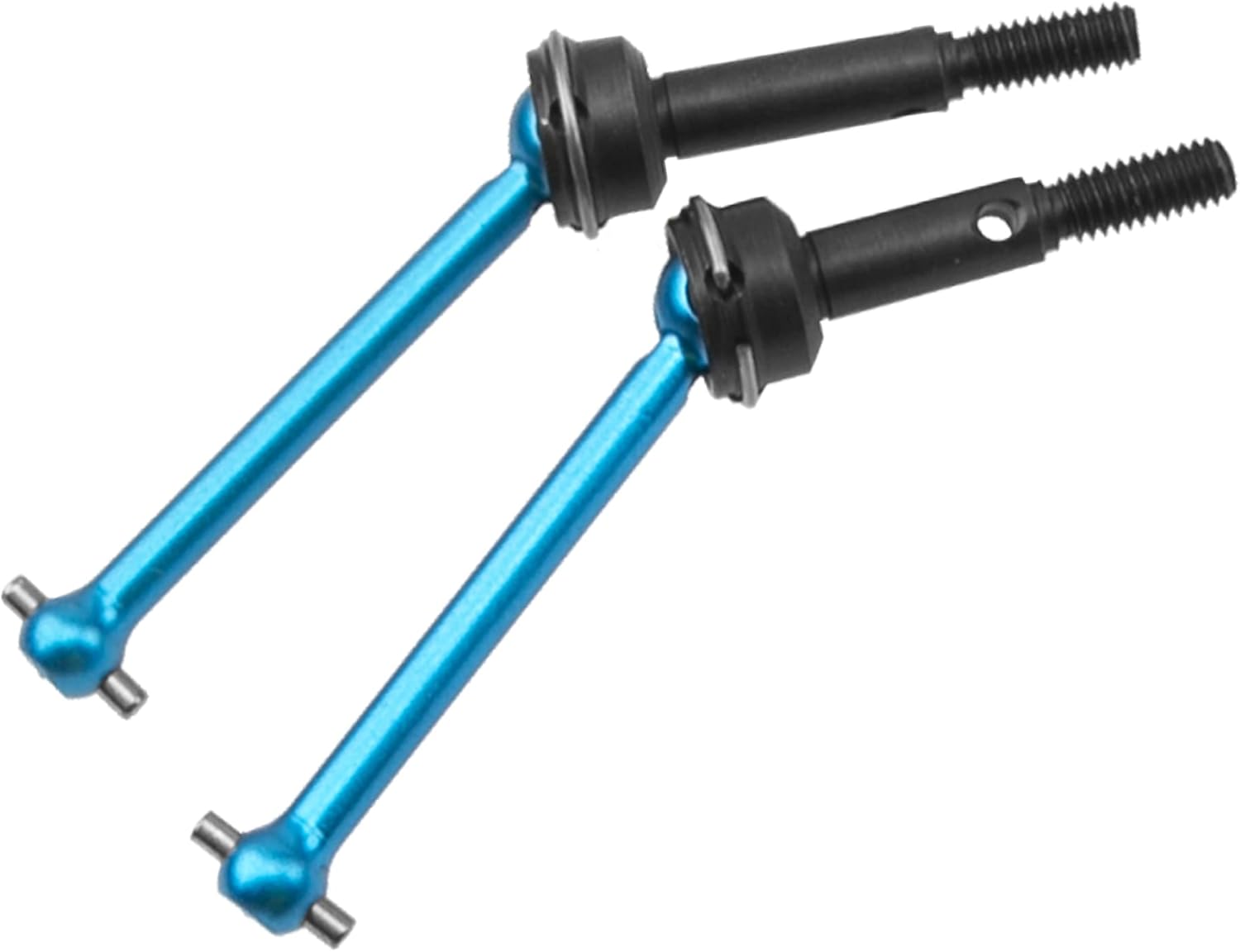 4 piezas Vgoohobby CVD eje de transmisión delantero y trasero 54515 54516 1.654in 1.535in compatible con el coche RC de 110 (azul)