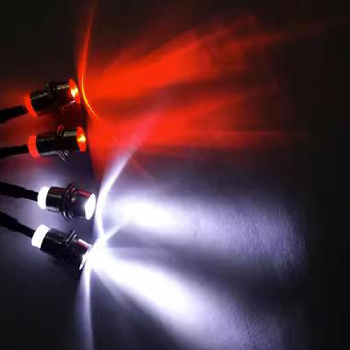 2 unids 4 LED RC coche luz faros luz trasera kit para Traxxas HSP Tamiya Redcat RC4WD Axial SCX10 RC coche camión tanque rastreador