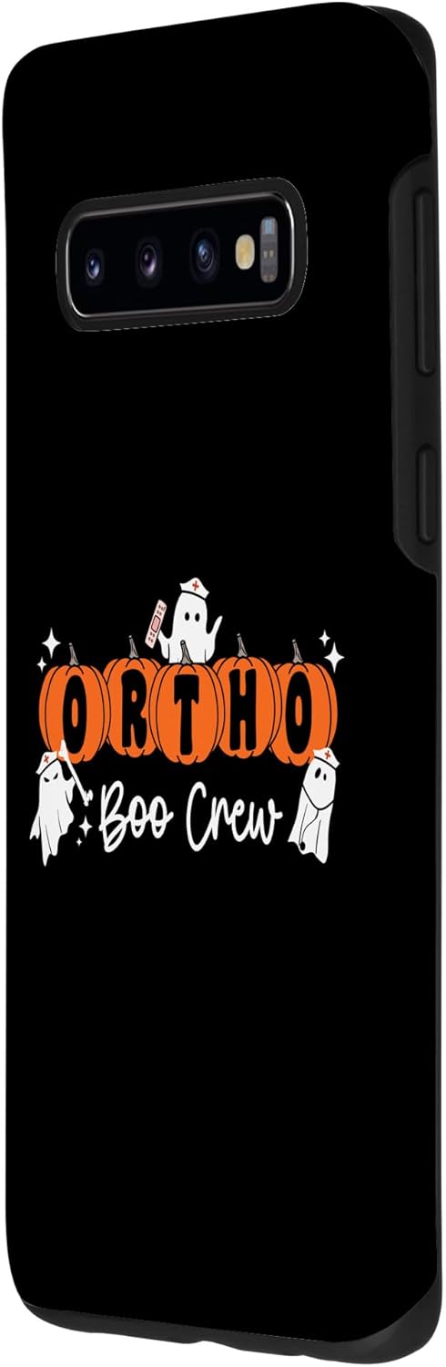 Galaxy S10 Ortho Boo Crew Ghost Pumpkin Orthopedic Nurse Halloween Case