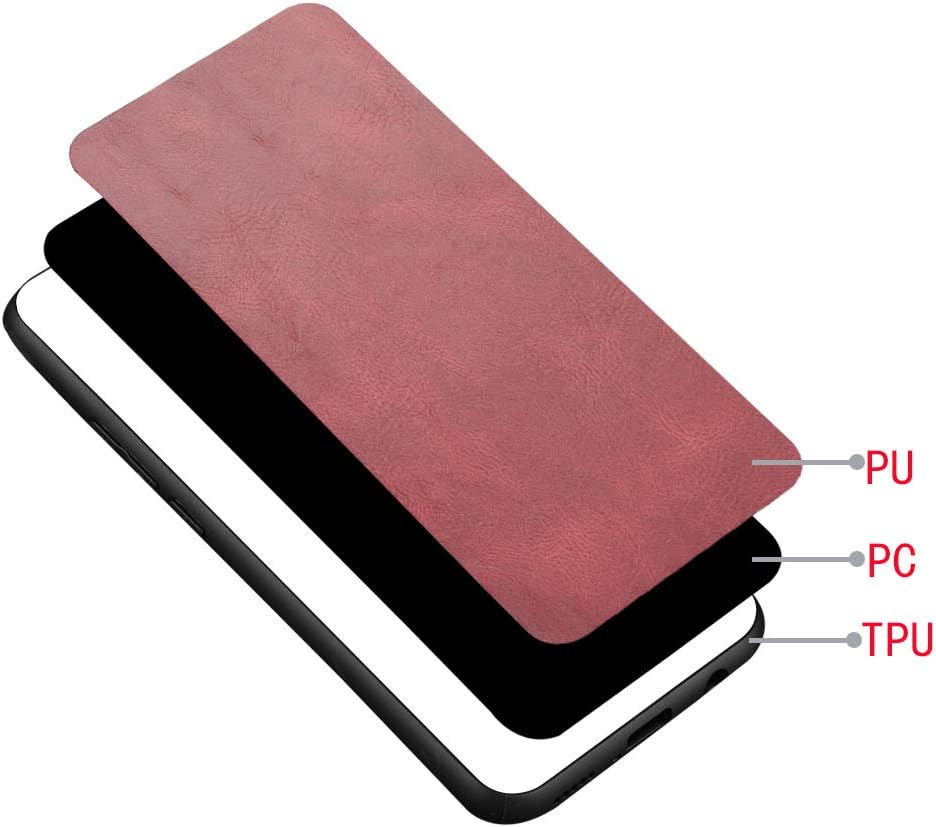 Funda para Honor Play 30 Plus 5G, funda para Honor X7 de piel sintética con funda 3 en 1, color rojo