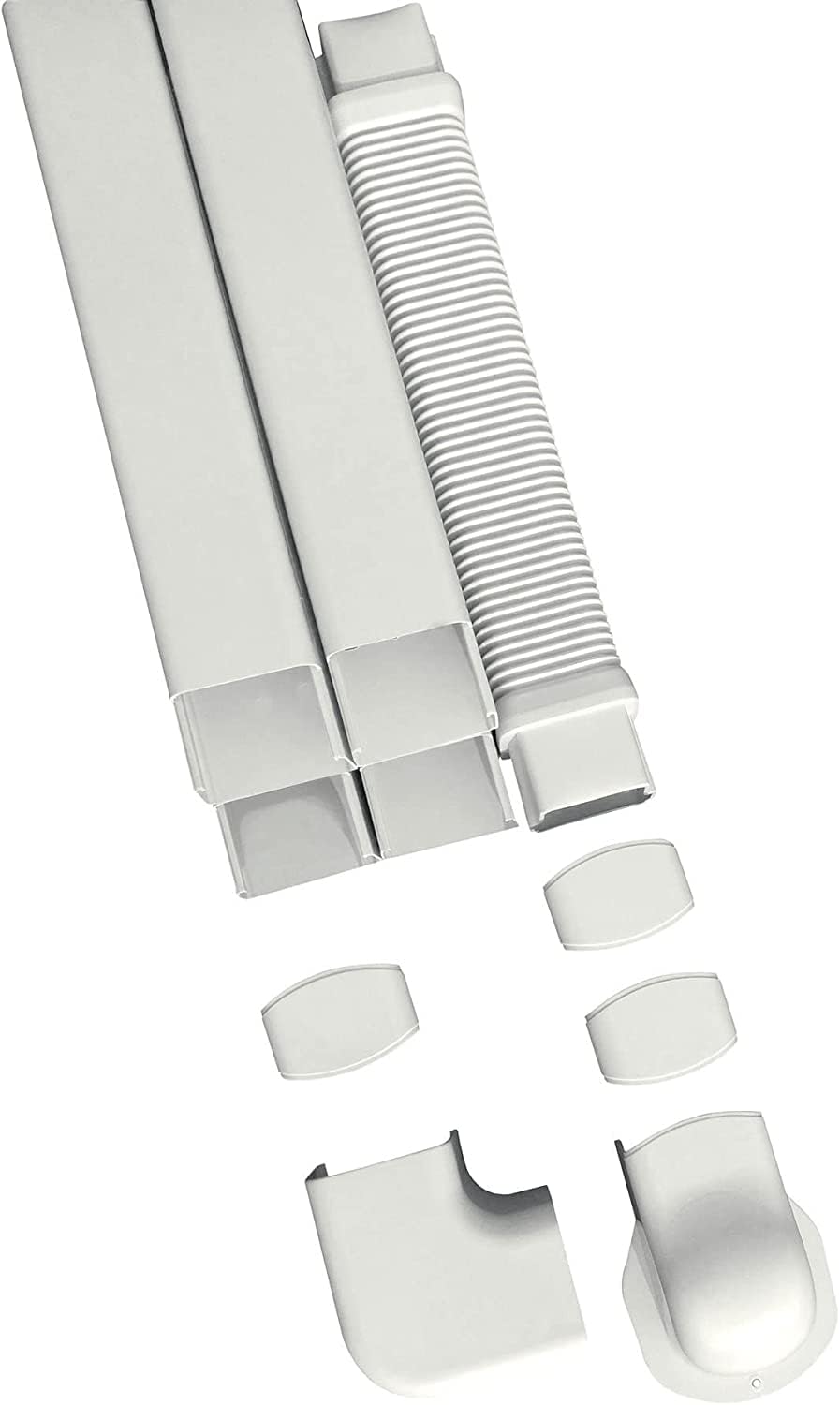 Kit de cubierta decorativa de línea de aire acondicionado mini Split  Juego de cubierta de línea de 3 pulgadas y 7 pies para mini split y aire