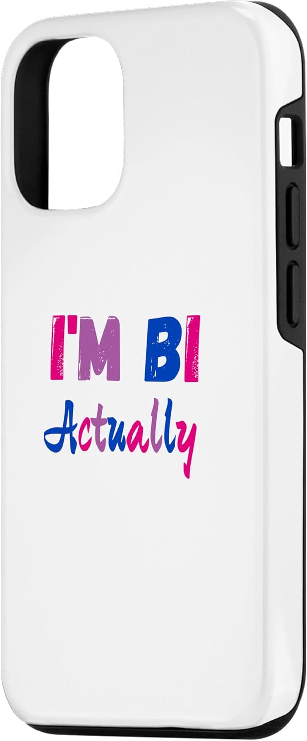 Funda estética LGBTQ para iPhone 1212 Pro I’m Bi Really Flag Color Bi Pride