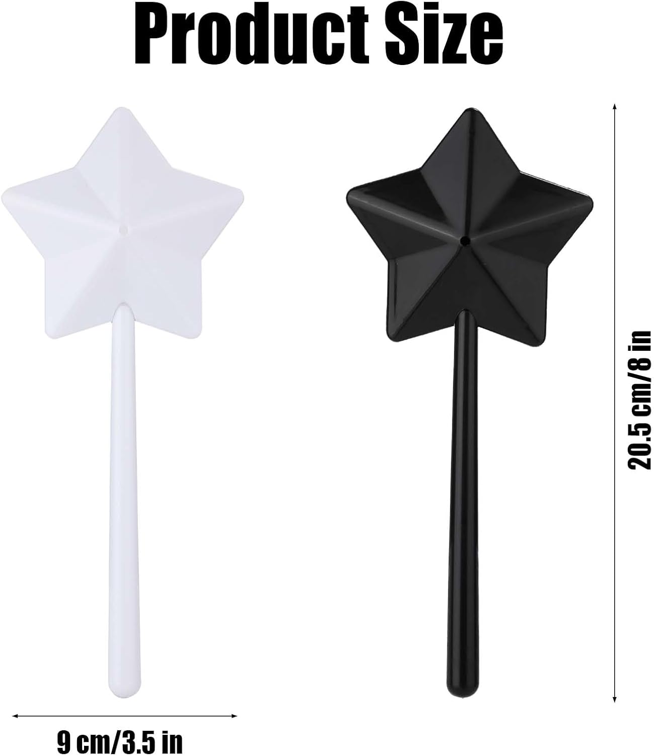 2 saleros y pimenteros, varitas mágicas, dúo de condimentos de sal, especias, estrellas, palillo recargable en forma de pentagrama con agujeros para