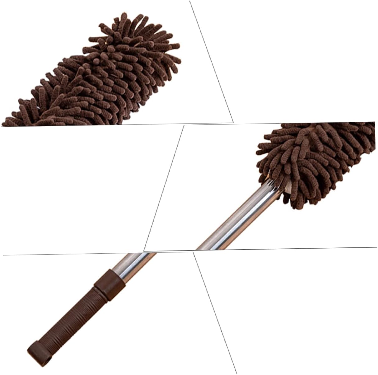 USHOBE Plumero retráctil Plumero de microfibra Trapeadores de microfibra Herramientas flexibles Herramienta de limpieza de mano de microfibra