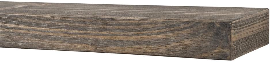 Modern Ember Vara – Estantería de madera flotante provincial de 54 pulgadas  3 pulgadas de altura  variaciones en el grano y el desgaste natural