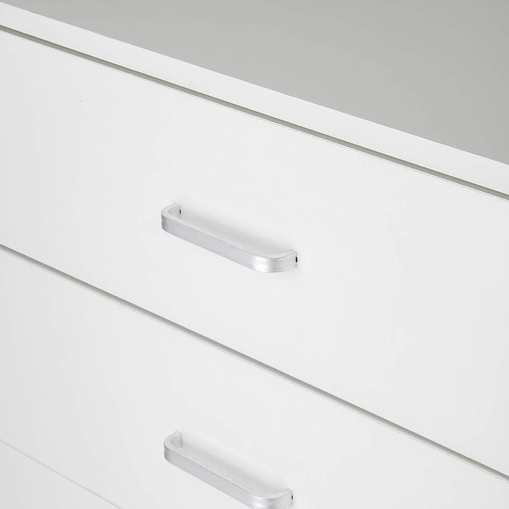 Cómoda moderna de 3 cajones, mesita de noche de madera con asas, armario de almacenamiento independiente para dormitorio, entrada, oficina, color