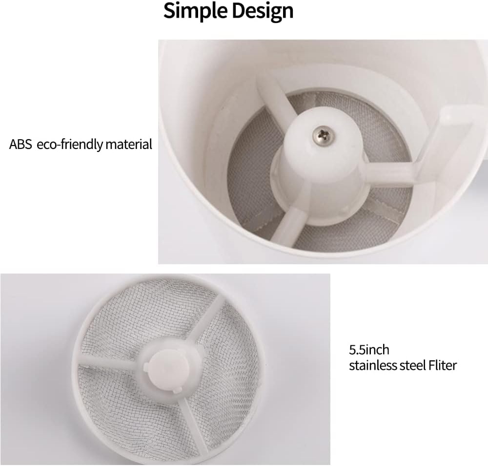 Tamiz de harina eléctrico de 1L sin BPA Herramienta para hornear de cocina Tamiz de harina Alimentado por batería portátil 4 tazas de capacidad de