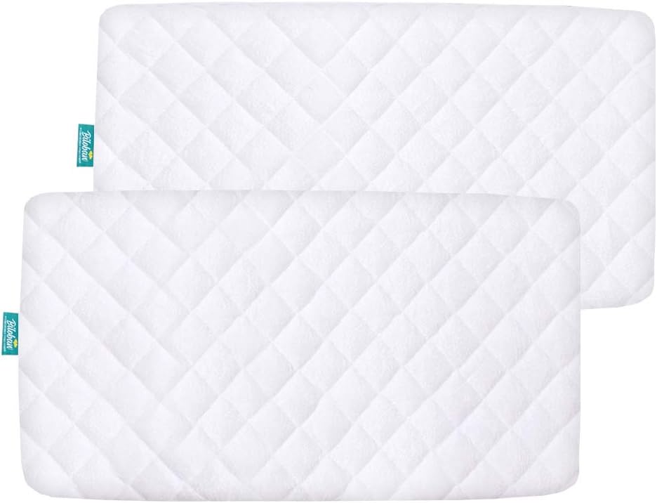 Funda de colchón impermeable compatible con Graco My View 4 en 1, paquete de 2, superficie de bambú ultra suave, transpirable y de fácil cuidado