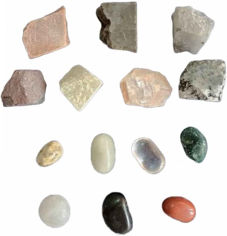 ORION GEMS REIKI-CHARGED – Juego de 14 piezas de cristales curativos de 7 chakras de alta calidad, empaquetado en nuestra hermosa bolsa de Potli