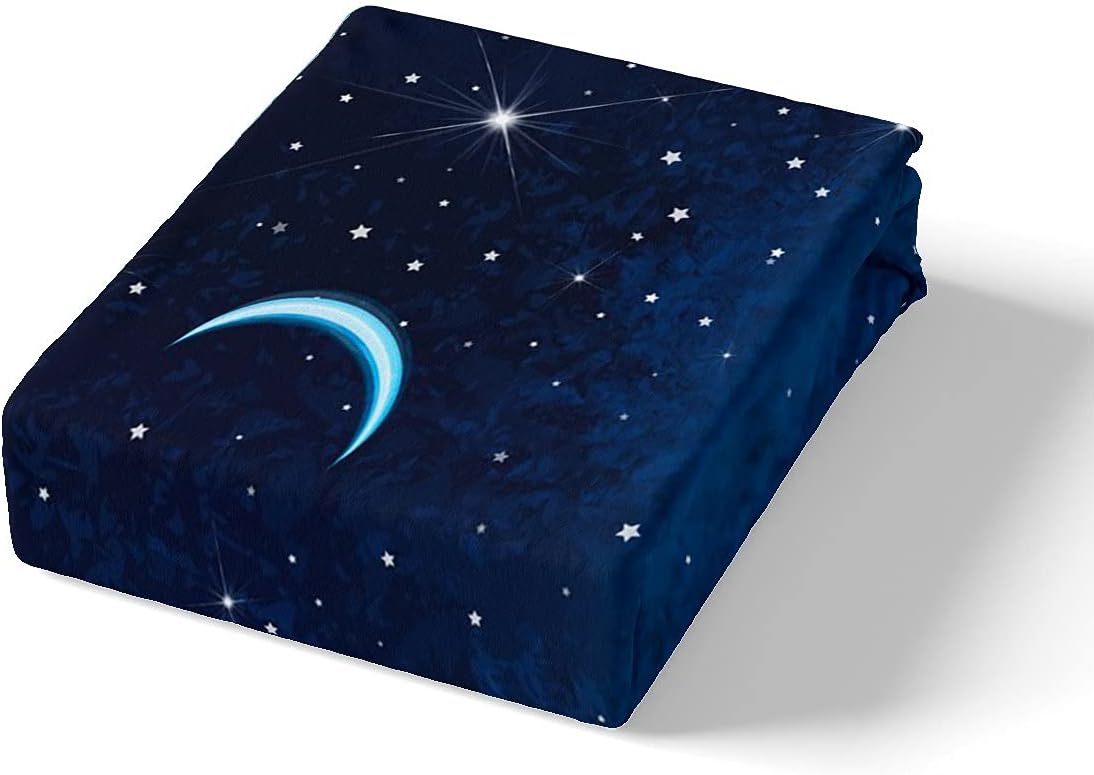Juego de sábanas de galaxia tamaño individual, diseño de estrellas de luna, juego de ropa de cama para niños y niñas, nebulosas, universo,