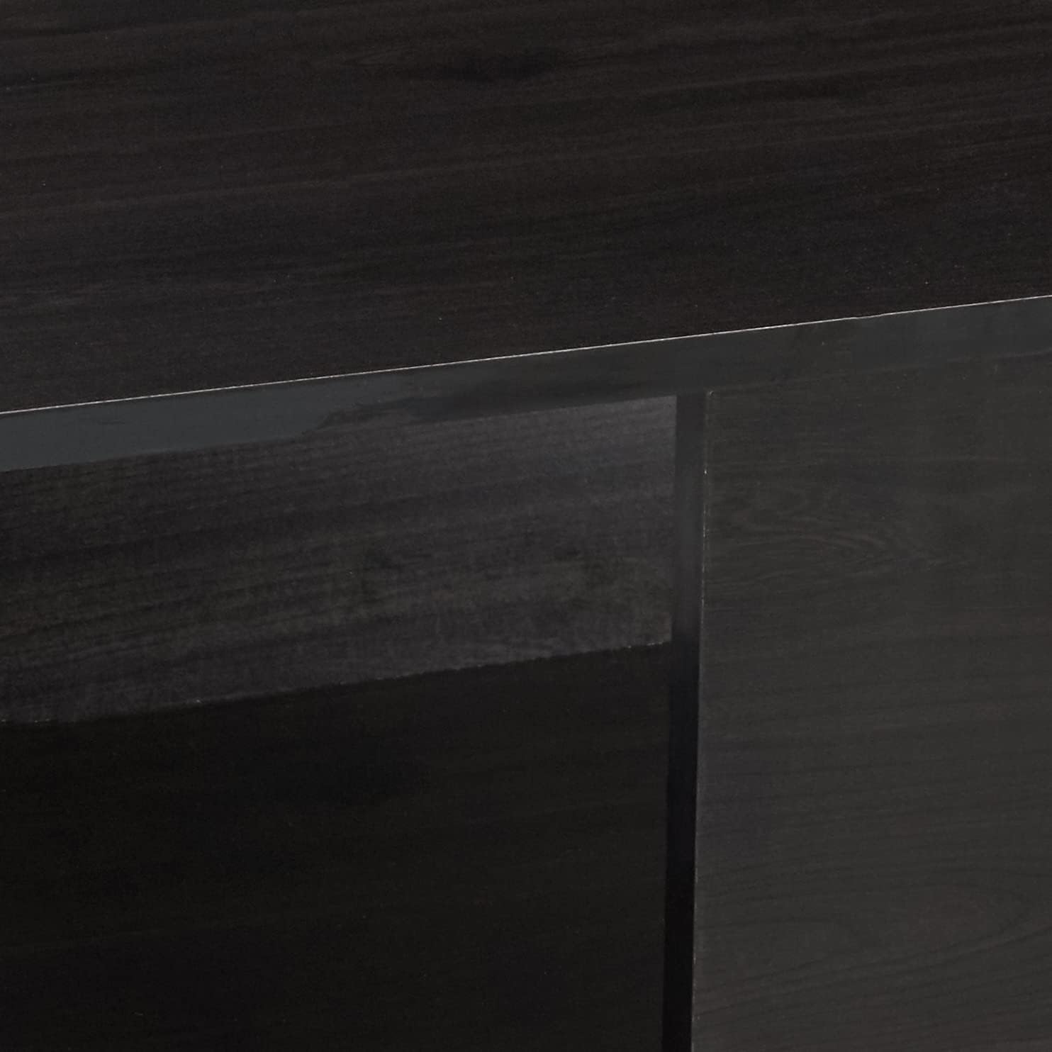 Furinno Claude – Mesa de centro estilo mediados de siglo con patas de madera, color espresso grande sin elevación
