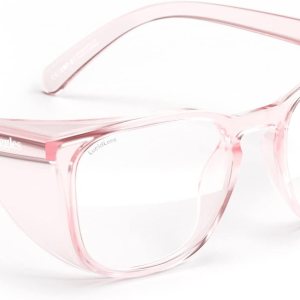 Stoggles – Oficial – Cuadrado – Gafas de seguridad con certificación Z87.1 – Antivaho – Bloqueo de luz azul (talla S, Blush), Mini Stoggles – Oficial – Cuadrado – Gafas de seguridad con certificación Z87.1 – Antivaho – Bloqueo de luz azul (talla S, Blush), Mini