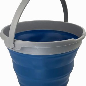 SAMMART Cubo de plástico plegable de 10 L (2.6 galones), bañera redonda plegable con asa, cubo de pesca portátil, cubo de agua, ahorro desplegable SAMMART Cubo de plástico plegable de 10 L (2.6 galones), bañera redonda plegable con asa, cubo de pesca portátil, cubo de agua, ahorro desplegable