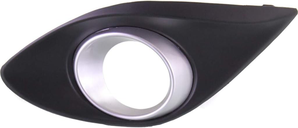 For Mazda 2 Fog Light Cover 2011 12 13 2014 Driver and Passenger Side PairSet  Painted Silver  DOTSAE Compliance  MA1038109 + MA1039109  DR6150C20A