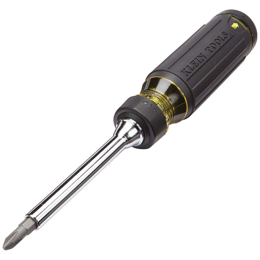 Klein Tools Juego de destornilladores de precisión con estuche + destornillador de trinquete, kit de herramientas de reparación todo en uno para