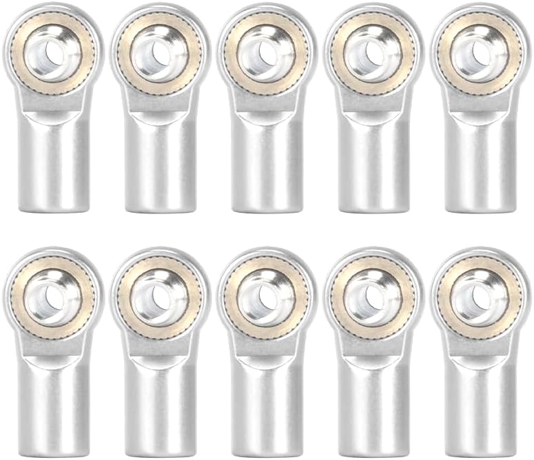 Repuesto de 10 piezas de aluminio M3 de acoplamiento de extremos de rótula de articulación RC piezas compatibles con Tamiya HSP Traxxas Axial SCX10