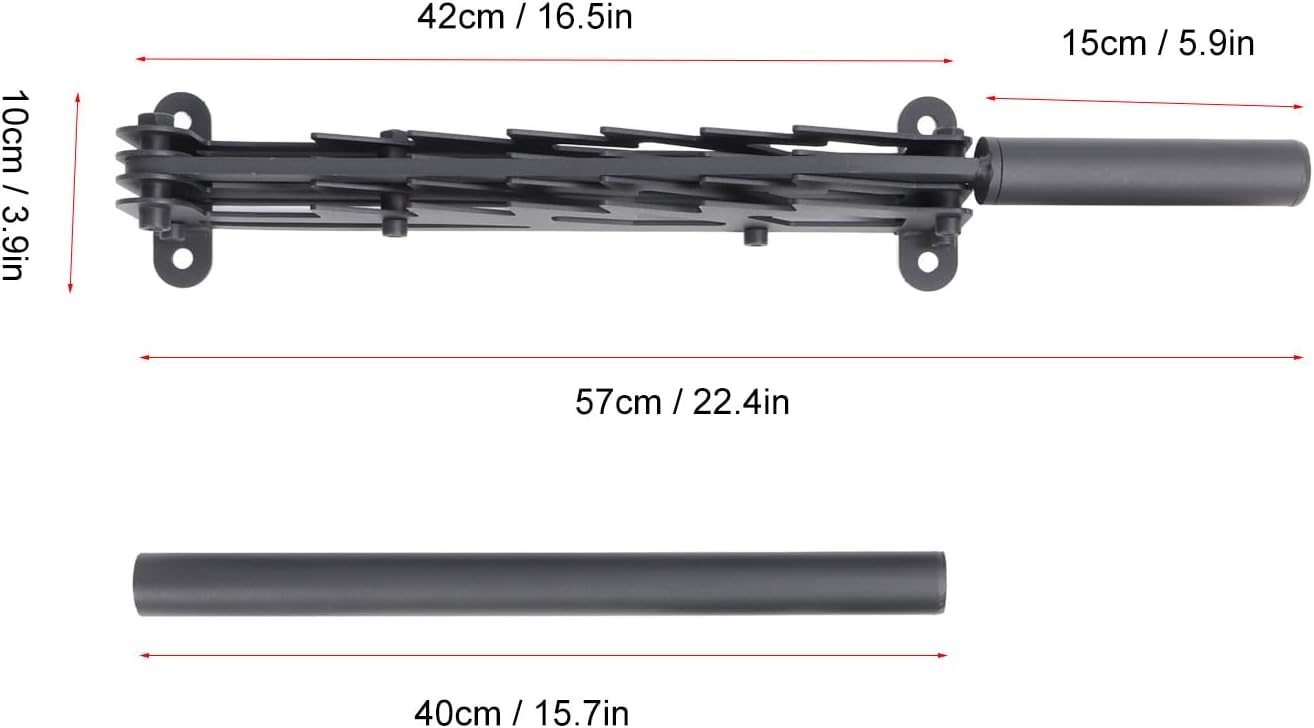 TOPINCN Divisor de madera montado en la pared con máquina de leña de acero al carbono, herramienta de división para divisor de leña en interiores o