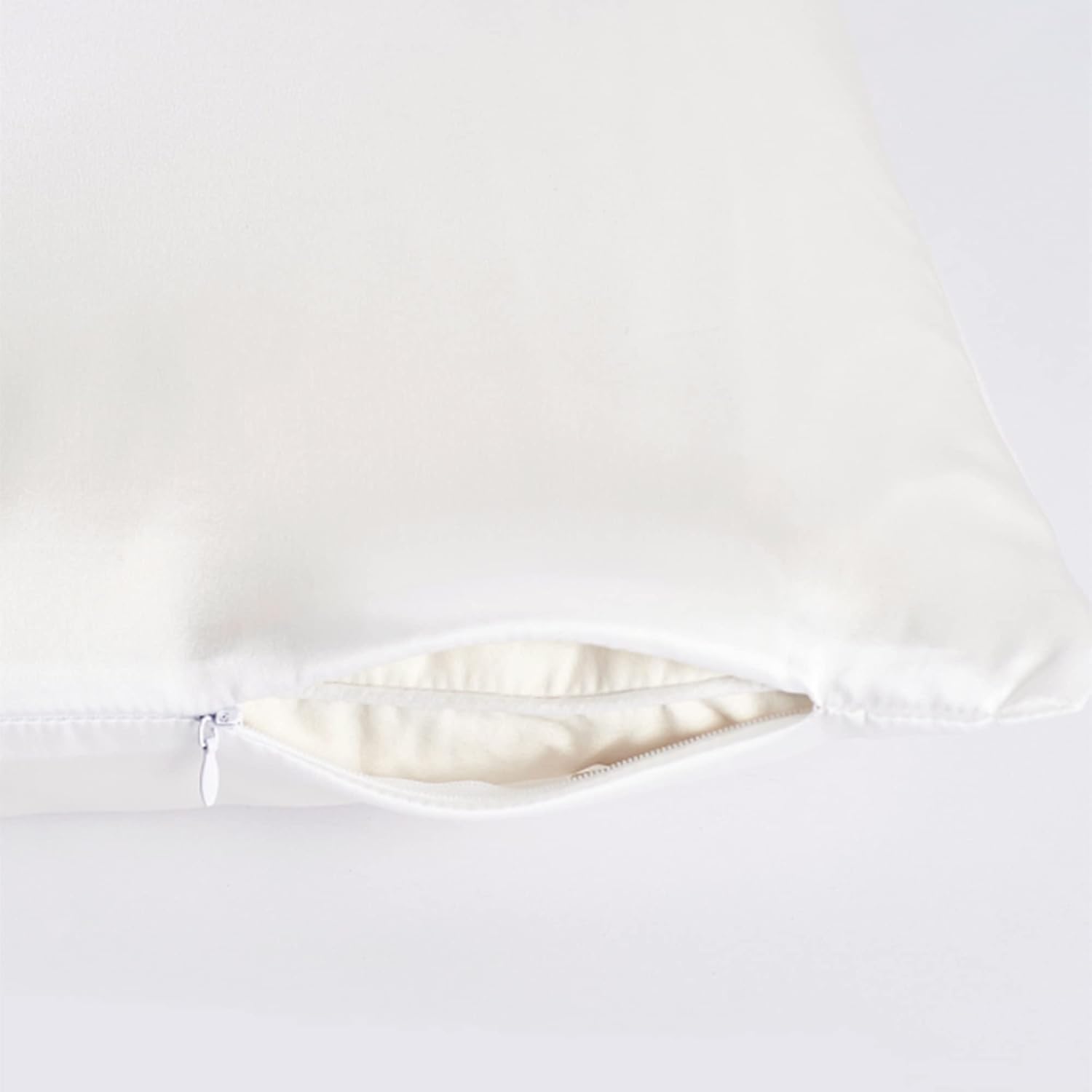Funda de almohada de seda de morera orgánica tamaño King para cabello y piel, fabricada en Estados Unidos, fundas de almohada de seda con cremallera
