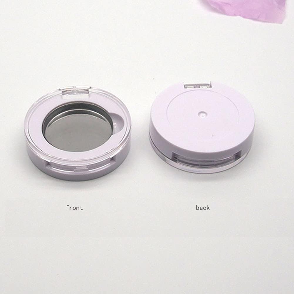 4 cajas pequeñas redondas de sombra de ojos, caja vacía, caja vacía de repuesto, imán recargable, maquillaje, sombra de ojos, polvo, rubor, lápiz
