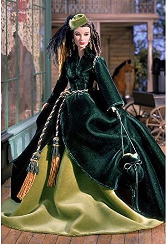 Mattel Muñeca coleccionable Timeless Treasures 2001 – Scarlett Ohara – En Peachtree Street, el vestido de las cortinas