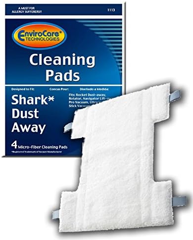 EnviroCare Almohadillas de limpieza de repuesto compatibles con trapeadores de vapor Shark Dust Away, Rocket Dust-Away, rotador, Navigator Lift-Away