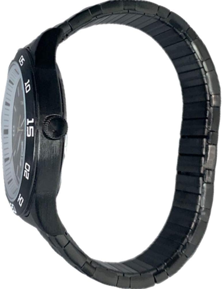 Acclaim Reloj de cuarzo de 1.654 in con correa de acero inoxidable para hombre