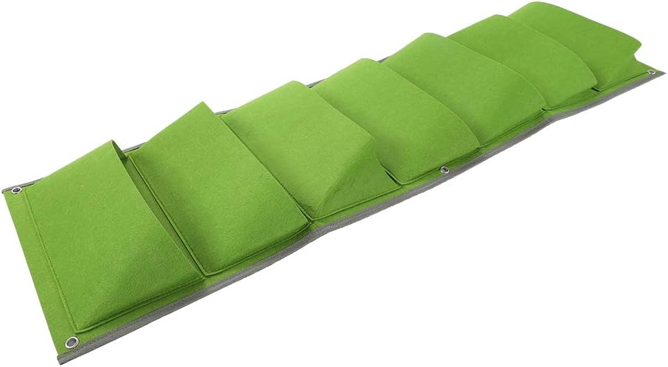 Fydun 7Pocket Vertical Felt Plant Bag Breathable Wall Planter for Landscape 7Pocket Vertical Felt Plant for Family