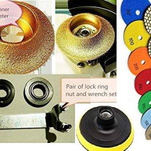 Disco de lijado mate seco de diamante de 4 “15+1 diamante 34 “redondo sobre bullnose que forma el pedazo de piedra granito vidrio cerámica mármol Disco de lijado mate seco de diamante de 4 “15+1 diamante 34 “redondo sobre bullnose que forma el pedazo de piedra granito vidrio cerámica mármol