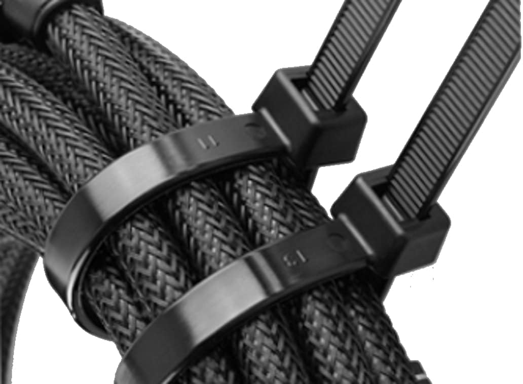 Bridas para cables de 10 pulgadas, paquete de 100 unidades, resistentes a los rayos UV, resistentes a la tensión, de grado profesional, 75 libras