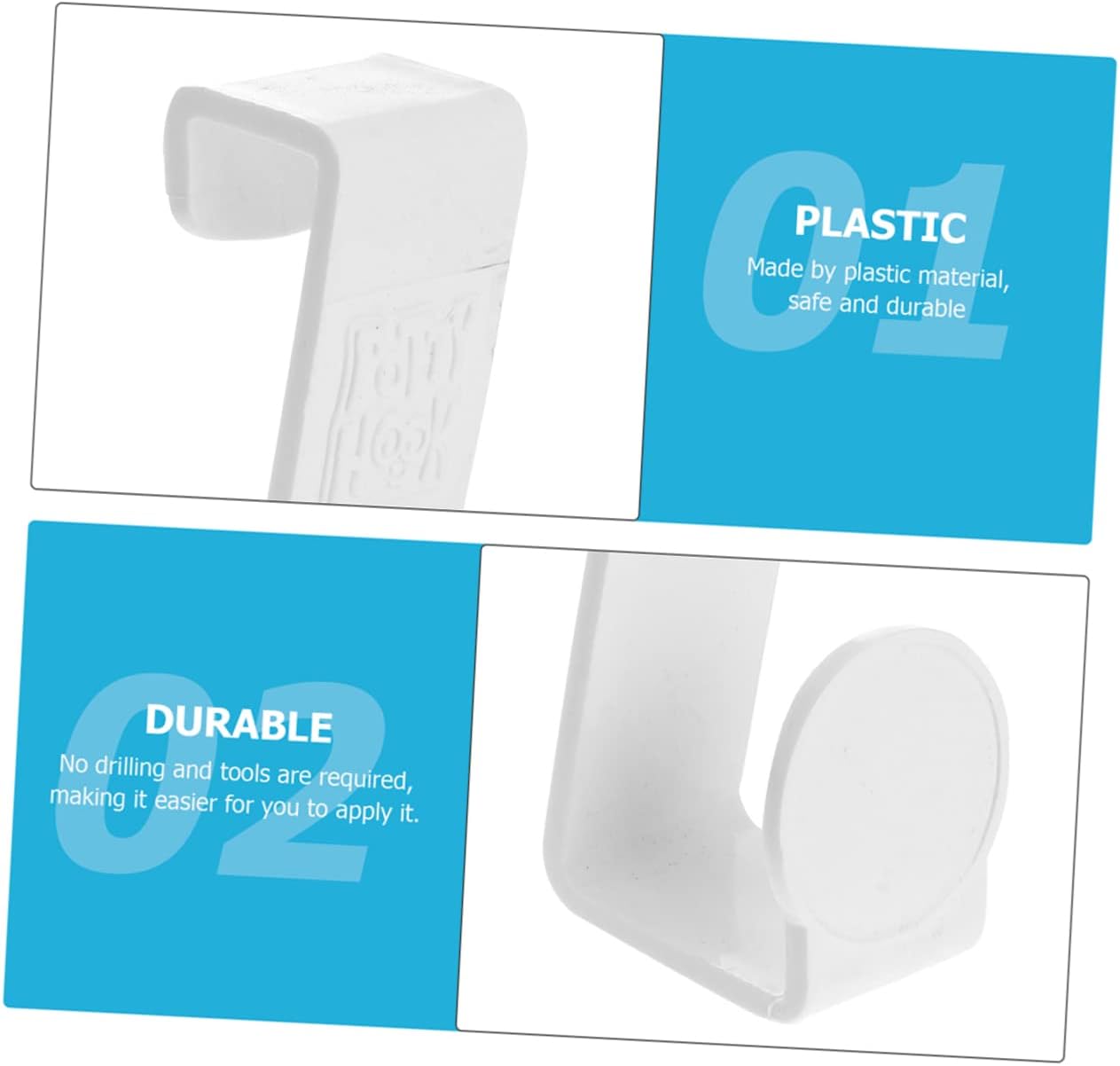 ABOOFAN 6 unids multifuncional z gancho gancho inodoro asiento gancho soporte soporte cocina gancho soporte inodoro hogar gancho colgante gancho
